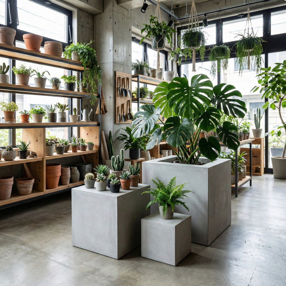 植物を置くための台として