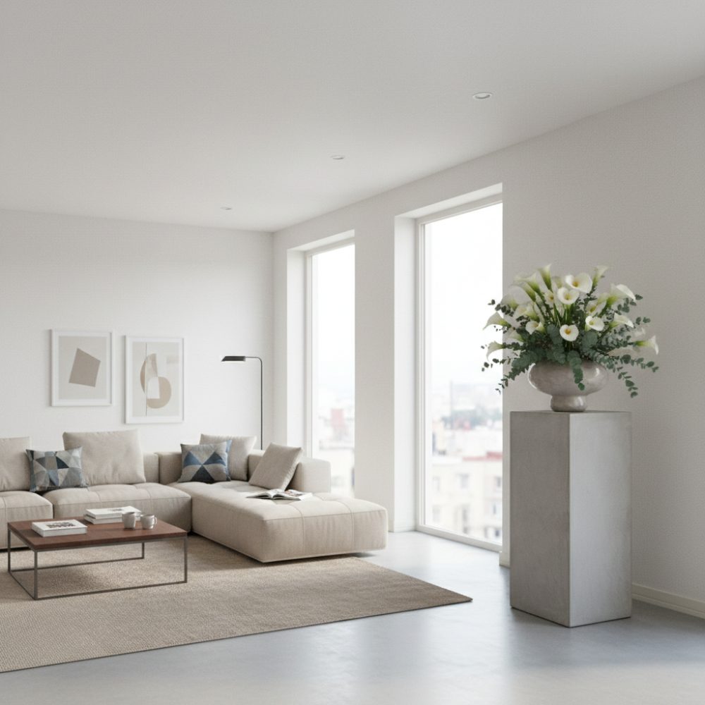 ディスプレイテーブル 空間のアクセントとして植物を引き立てる使い方