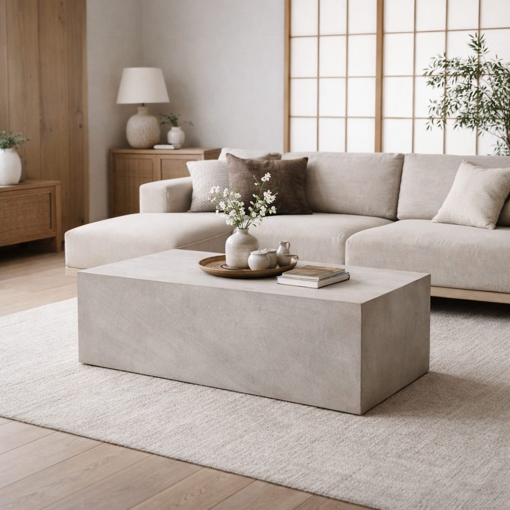 ローテーブル ホテルライクで落ち着いたリビングを演出