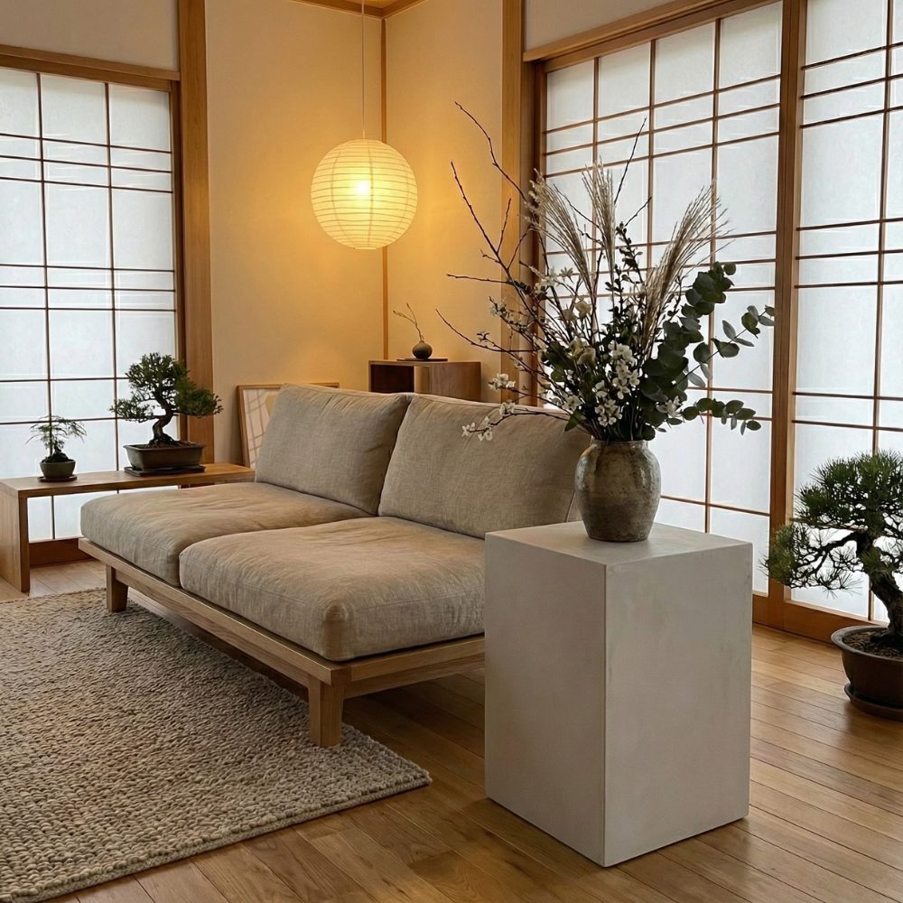 ディスプレイテーブル 花器や枝ものを引き立てるディスプレイ台