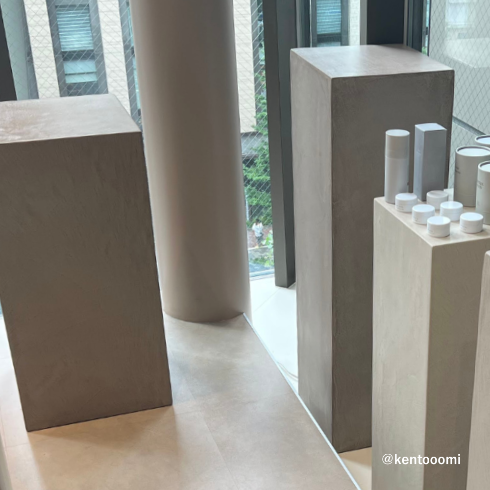 MOKUCONCRETE ディスプレイスタンド ディスプレイテーブル W200㎜×D200㎜ H400㎜～700㎜